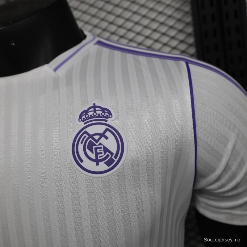 إصدار اللاعب 25/26 قميص أيقونة ريال مدريد الأبيض 25/26