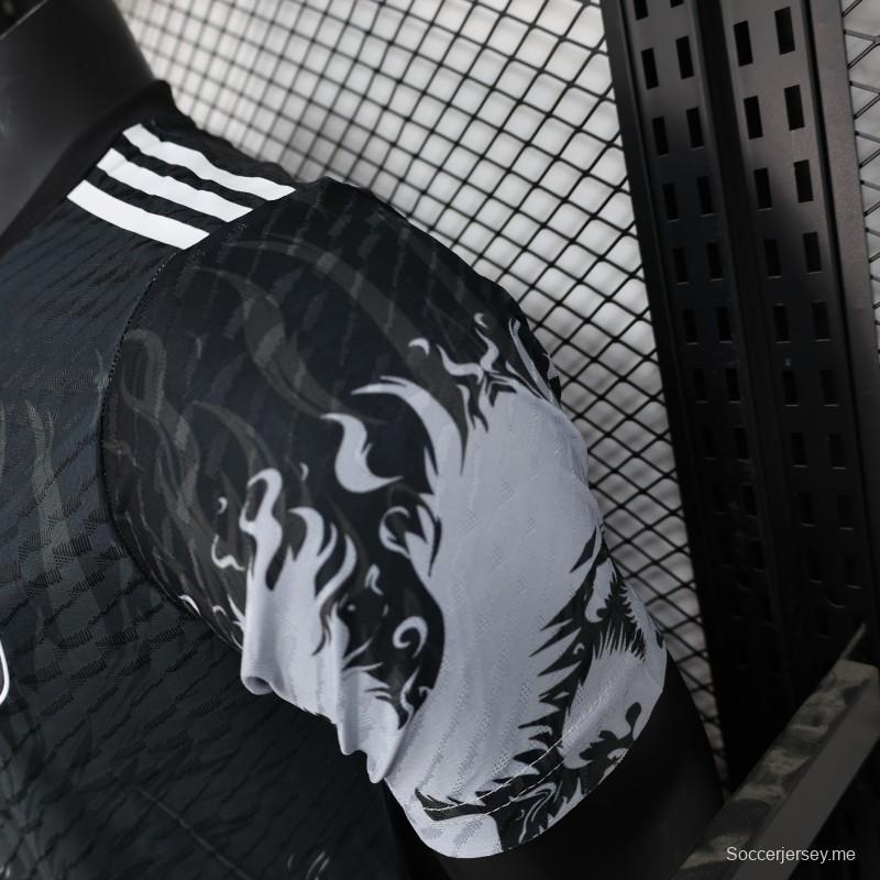 إصدار اللاعب 2024 قميص التنين الأسود الاختباري الياباني 2024