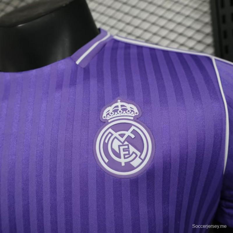 إصدار اللاعب 25/26 قميص أيقونة ريال مدريد البنفسجي 25/26