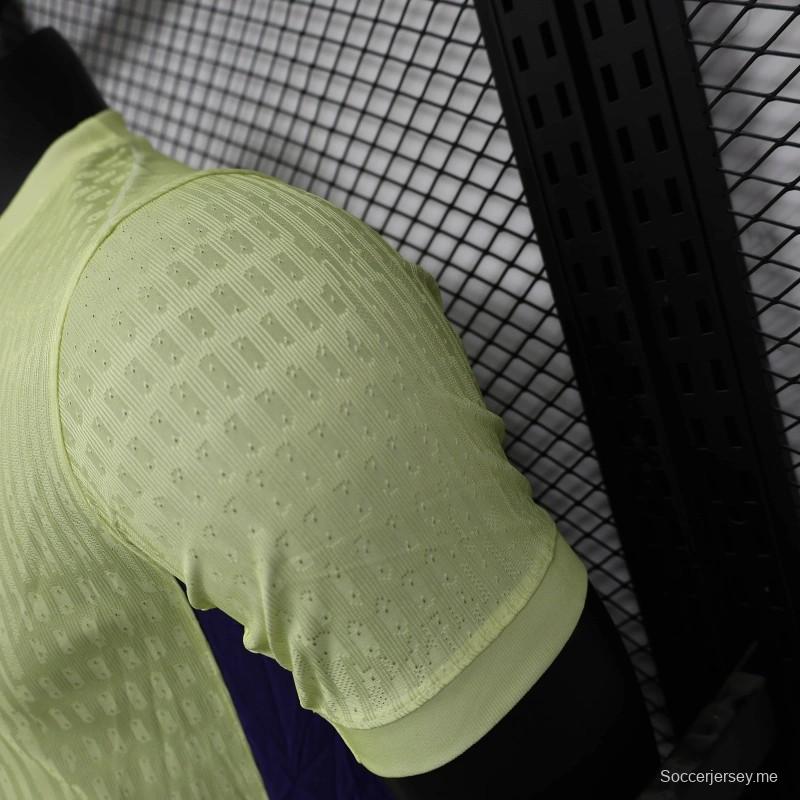 قميص أخضر فاتح اللون الأخضر الفاتح إصدار 25/26 إصدار لاعب برشلونة للذكرى 125 للذكرى السنوية الخاصة