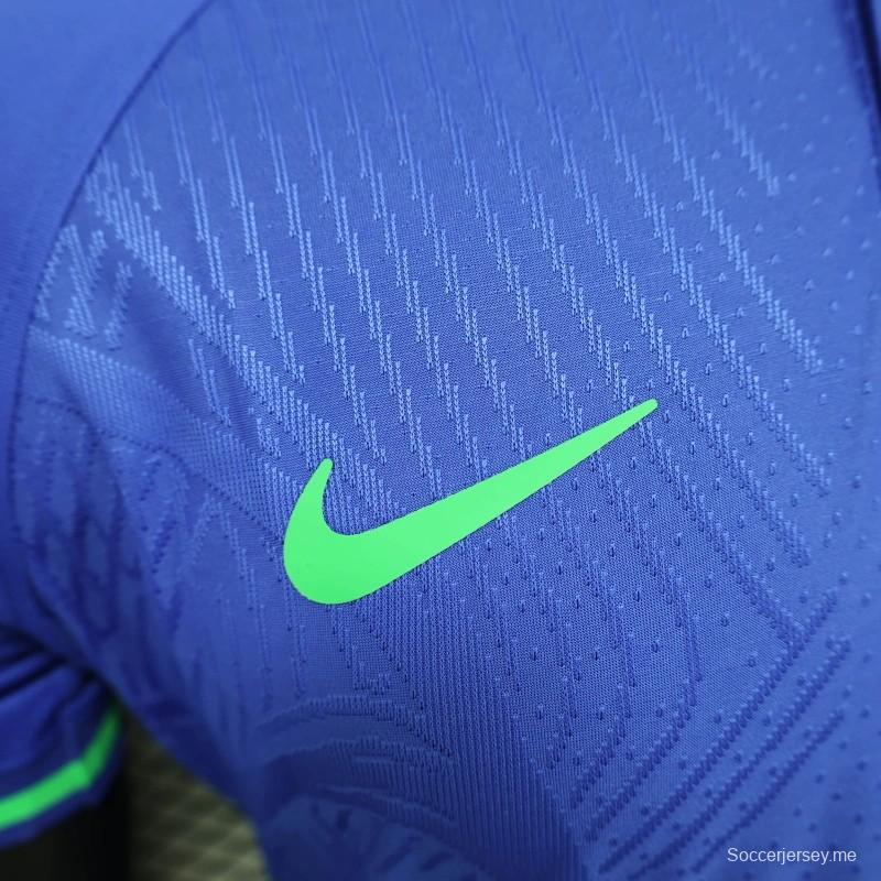 25/26 نسخة اللاعب البرازيل بولو بولو بلو جيرسي أزرق 25/26