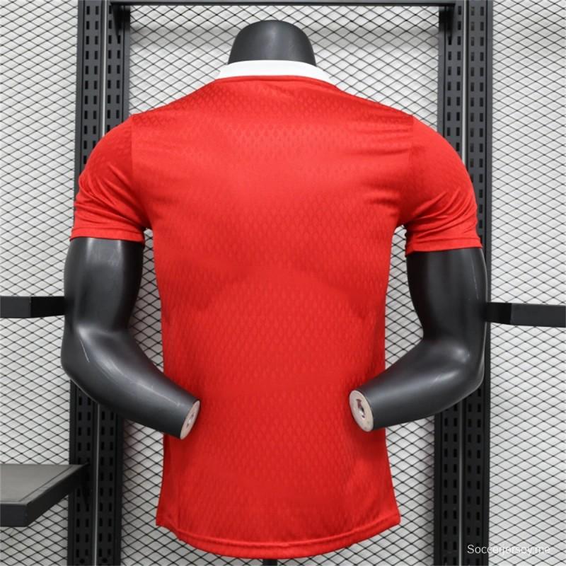 25/26 نسخة اللاعب 25/26 قميص تدريب أرسنال الرياضي الأحمر