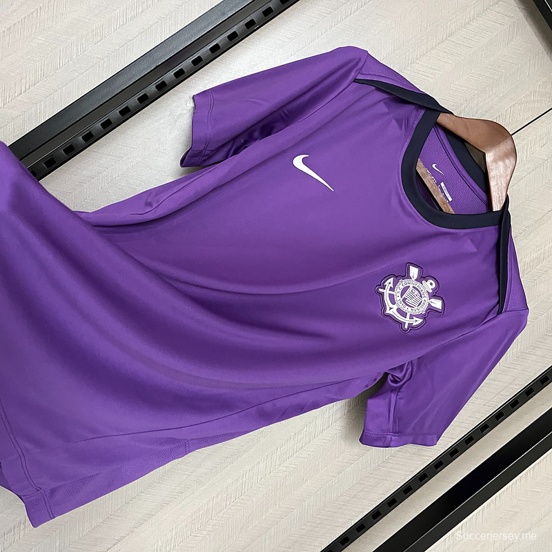 قميص تدريب كورينثيانز 25/26 قميص تدريب كورينثيانز بنفسجي S-XXXXL