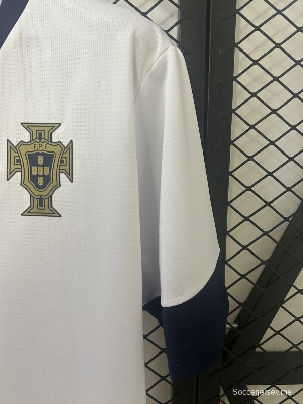 2025 البرتغال 2025 قميص تدريب البرتغال الأبيض