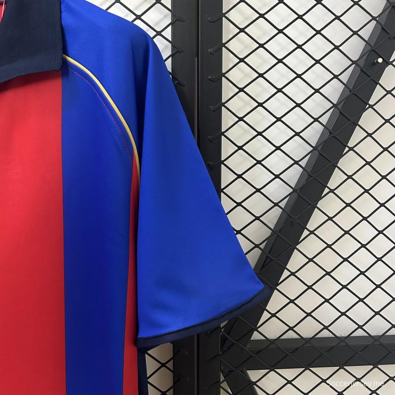 01/02 قميص برشلونة الرجعية 01/02