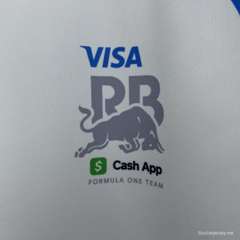 2025 فورمولا 2025 فورمولا 1 ريدبول تي شيرت أبيض/أزرق