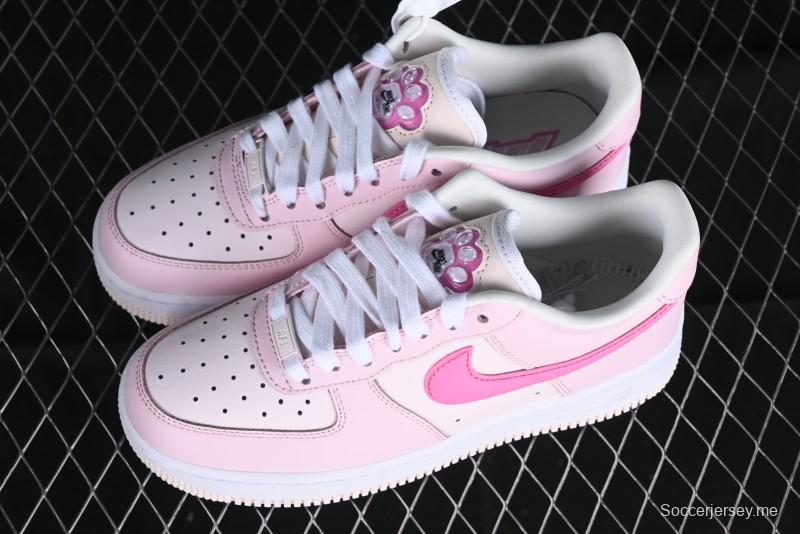 Nike Air Force 1 '07 Low White Pink Casual Sneakers - HM3696-661