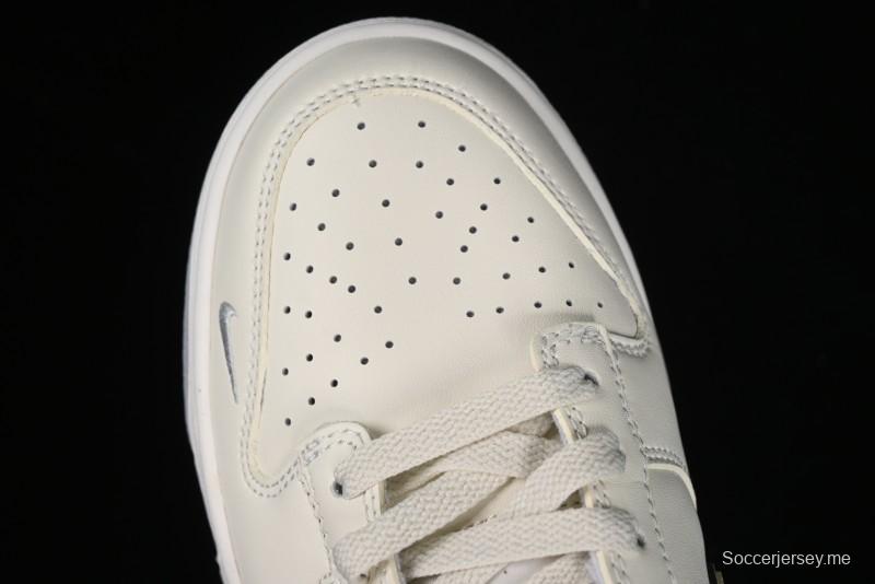 Nike SB Dunk Low Supreme Collaboration - Light Grey Anniversary Customized Low-Top Casual Skate Shoes - DJ2024-005
