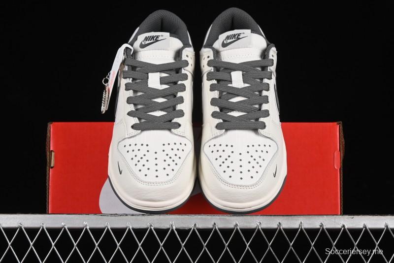 Nike SB Dunk Low Violent Bear Collaboration - Woven Grey Check Anniversary Custom Low-Top Casual Sneakers - KK1888-004