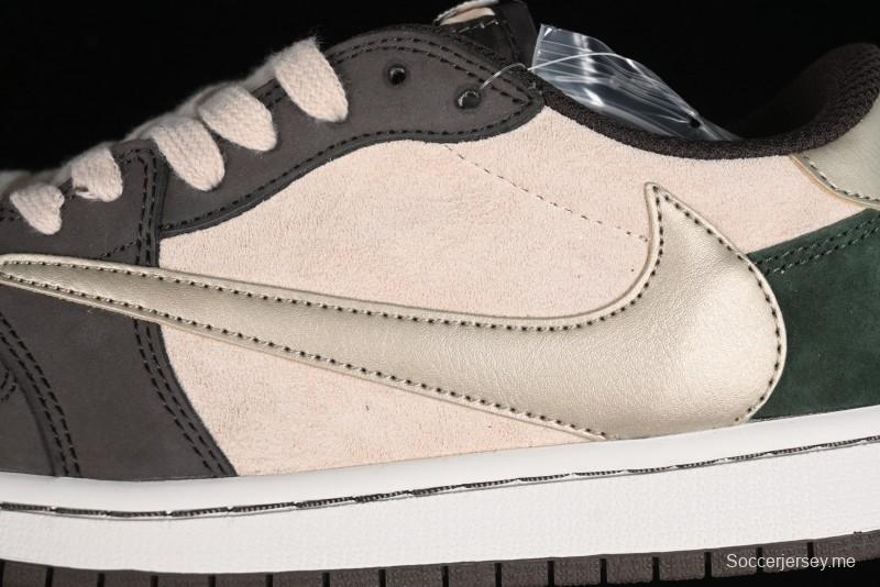 Nike Travis Scott x Air Jordan 1 Low OG Retro Basketball Shoes - DM7866-818
