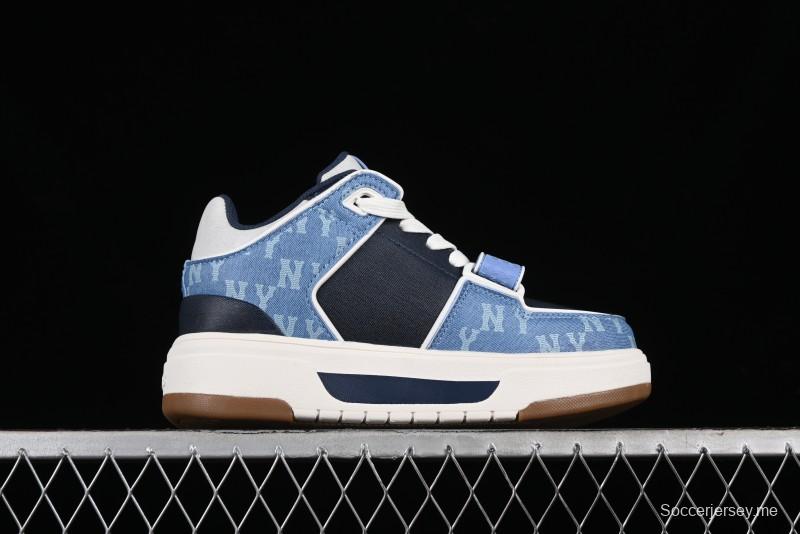 New York Yankees Chunky Liner Mid Denim Monogram Sandals with Thick Sole - 3ASXCHL4N50BLS