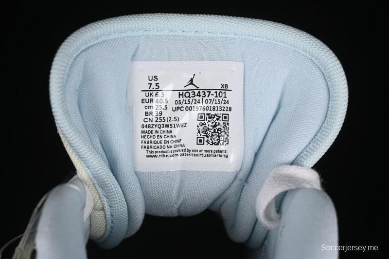 Nike Air Jordan 1 Low "Coconut Milk Black" Casual Basketball Shoes with Team Gold Accents - HQ3437-101