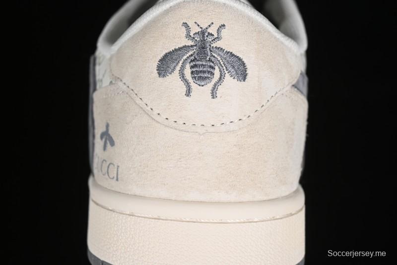 Nike Travis Scott x Fragment Design x Air Jordan 1 Low OG SP AJ1 Retro Sneakers - SJ2068-107