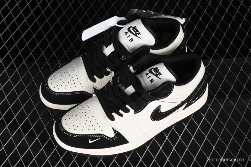 Nike Air Jordan 1 Low AJ1 Marvel Collaboration - Batman Custom High-End Low-Top Basketball Shoes - SJ6650-011