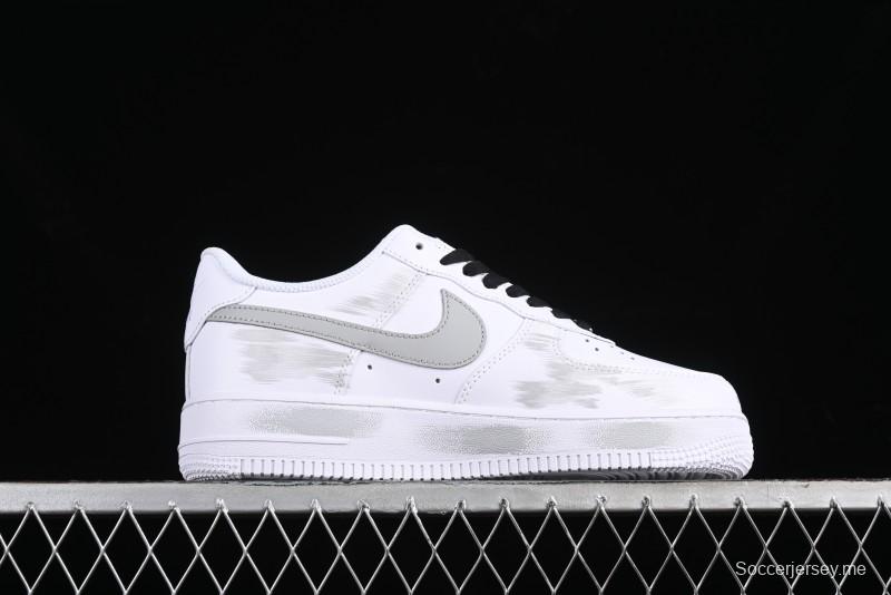 Nike Air Force 1 '07 Low Custom Hand-Painted 2D Theme with Broken Three-Hook Shadow and Strap - CW2288-111