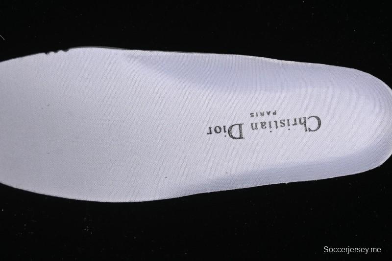 Dior Chrono Round Toe Lace-Up Lifestyle Casual Running Sneakers - 6865 BLACK WHITE