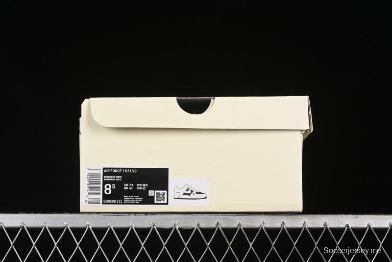 Nike Air Force 1 '07 Low Burberry Collaboration - Off White Mint Green Low Top Casual Sneakers - BB8588-221