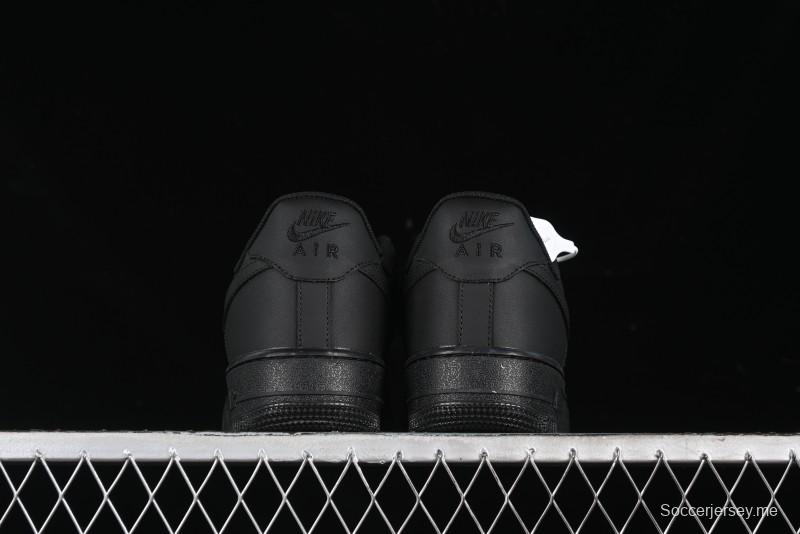 Nike Air Force 1 '07 Low LV Custom All Black Casual Sneakers - 315122-101