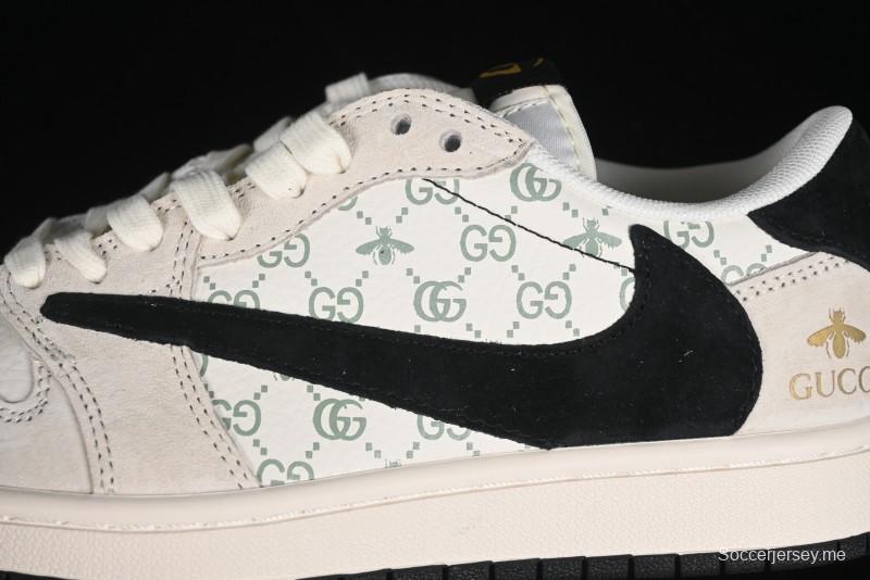 Nike Travis Scott x Fragment Design x Air Jordan 1 Low OG SP AJ1 Retro Sneakers - SJ2068-106