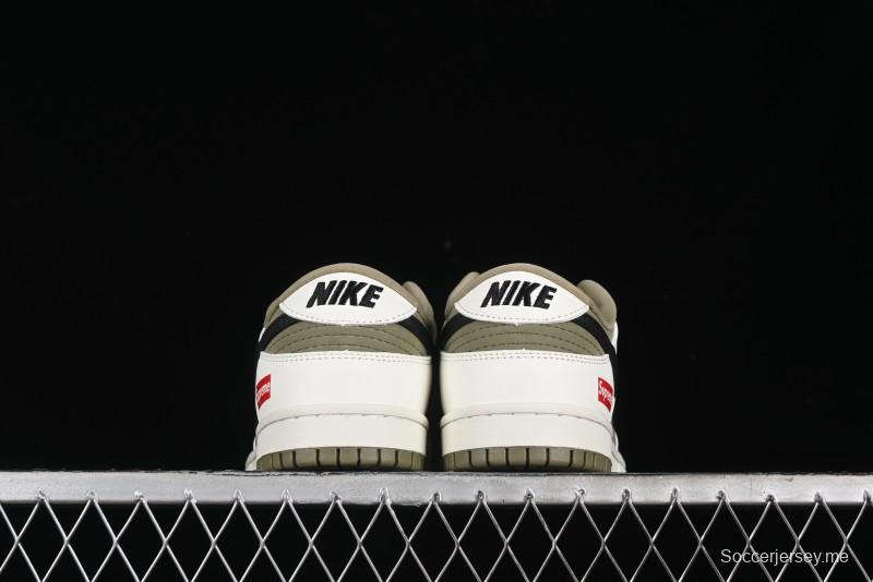 Nike SB Dunk Low Supreme Collaboration - Liberation Green Anniversary High-End Custom Low-Top Casual Sneakers - CH8311-231