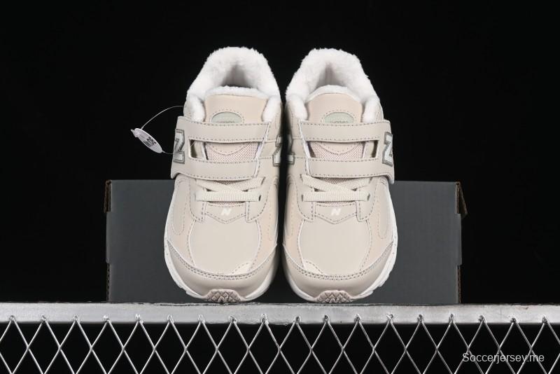 New Balance 2002R Series Hook and Loop Kids Shoes with Fleece Lining - PV2002TM