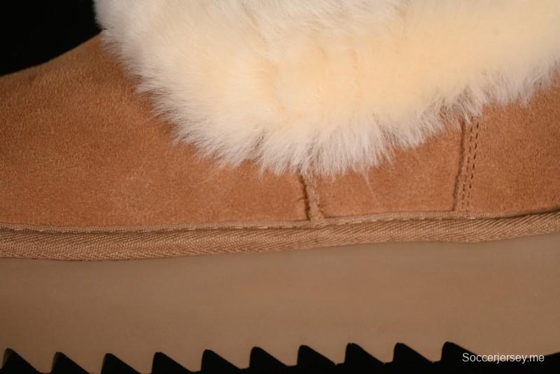UGG Nita Platform Shearling Lined Winter Boots with Leather Upper - 1166733