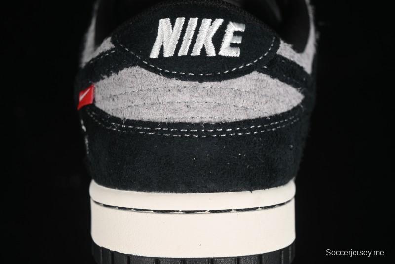 Nike SB Dunk Low Stussy Series - Grey Black with Black Swoosh Anniversary Custom Low-Top Casual Skate Shoes - MM1089-028