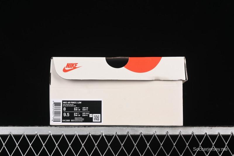 Nike Air Force 1 '07 Low UN Collaboration - Pig Eight Rice Black Casual Sneakers - KK1988-003