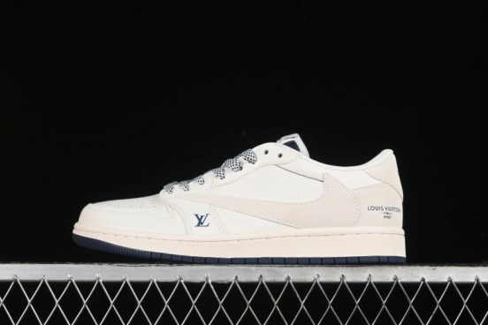 Nike Travis Scott x Fragment Design x Air Jordan 1 Low OG SP AJ1 LV Collaboration - XZ1268-003