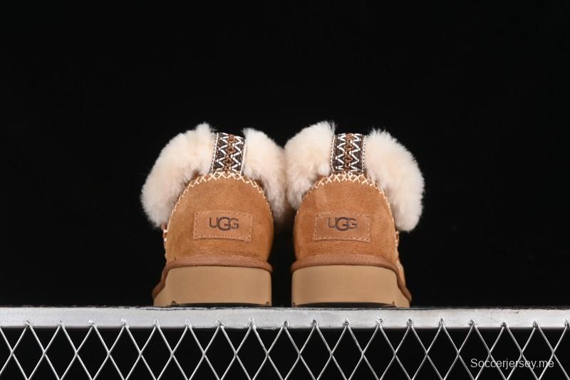 UGG Classic Ultra Mini Alpine Short Boots with Genuine Shearling Lining - 1158224