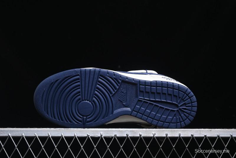 Nike SB Dunk Low The North Face Series - Strap Pig Eight Dark Blue Hook Anniversary High-End Custom Low-Top Casual Skate Shoes - DM6868-001