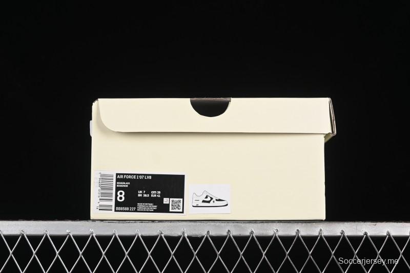 Nike Air Force 1 '07 Low Burberry Collaboration - Black White Patchwork Casual Sneakers - BB8588-227