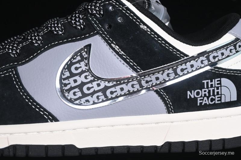 Nike SB Dunk Low The North Face Collaboration - EDG Print Anniversary Customized Low-Top Casual Sneakers - XS1086-005