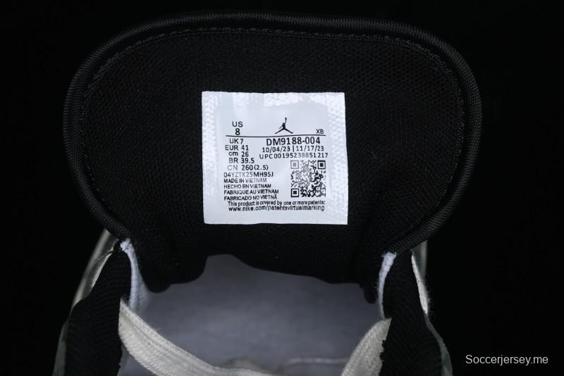 Nike Air Jordan 1 Low AJ1 The North Face Collaboration - Custom Premium Pigskin Dark Green Retro Basketball Shoes - DM9188-004