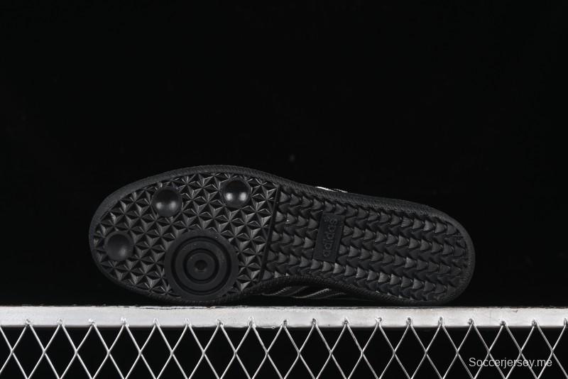 Adidas Samba Atmos IH3364 Patent Leather Black Silver Casual Sneakers