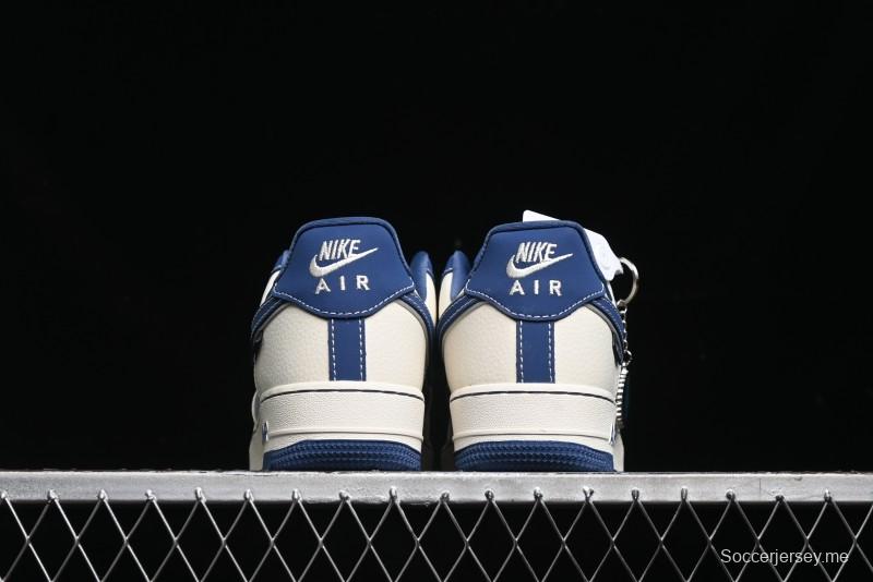 Nike Air Force 1 '07 Low Violent Bear Collaboration - Grey Beige Blue Low-Top Casual Sneakers - KK1988-017