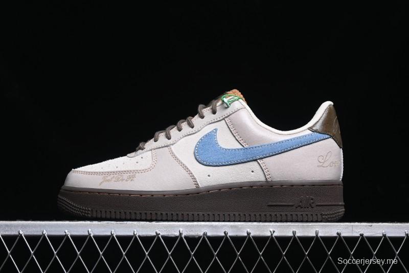 Nike Air Force 1 '07 Low Casual Sneakers with Full-Length Air Cushion - HQ3458-142
