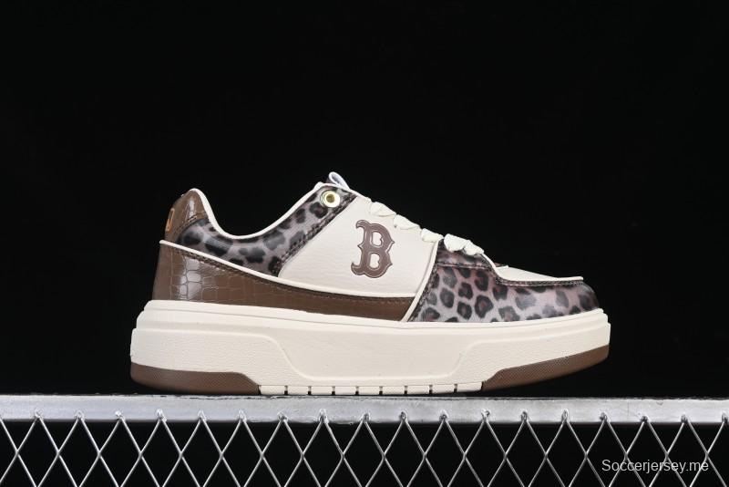 New York Yankees Chunky Liner Lux Leopard Thick Sole Casual Running Shoes - 3ASXCLE4N43BGS