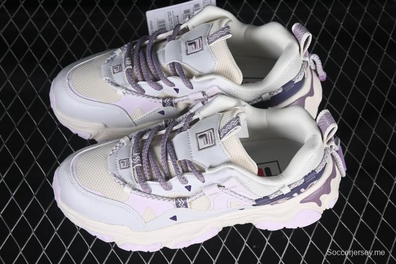 Fila Fusion Retro Mars Running Shoes with Lace-Up Design and Cushioned Sole - F12W432101FGO