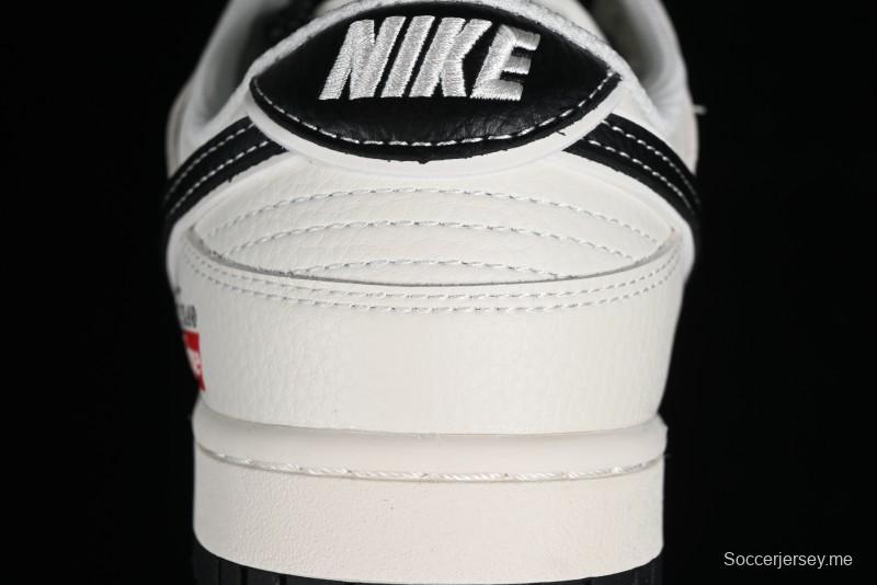 Nike Supreme x SB Dunk Low Stone Island Collaboration - Beige Black Starry Sky Anniversary Custom Low-Top Casual Skate Shoes - BB9866-003