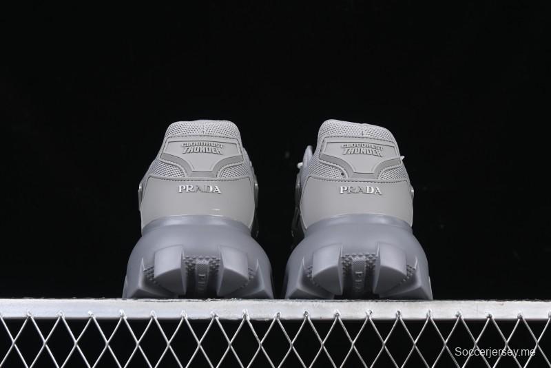 Prada Cloudbust Air Thunder Lifestyle Low-Top Sneakers with Anti-Slip and Wear-Resistant Design - 2EG293