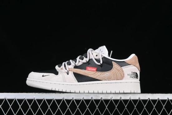 Nike Travis Scott x Fragment Design x Air Jordan 1 Low OG SP AJ1 Collaboration Sneakers - XS3186-200