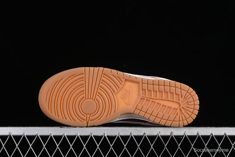 Nike Dunk Low SB Casual Sneakers in Strawberry Bear Colorway - DD1503-603