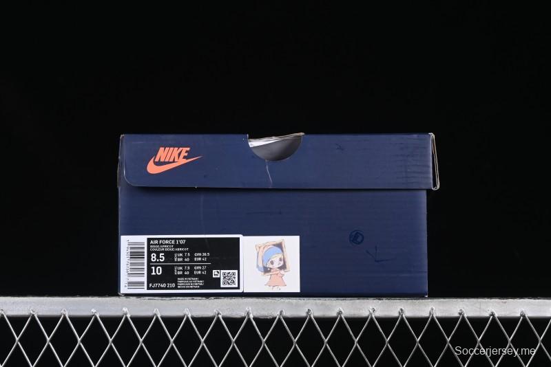 Nike Air Force 1 '07 Low Casual Sneakers with Pop Mart Molly Design - FJ7740-210