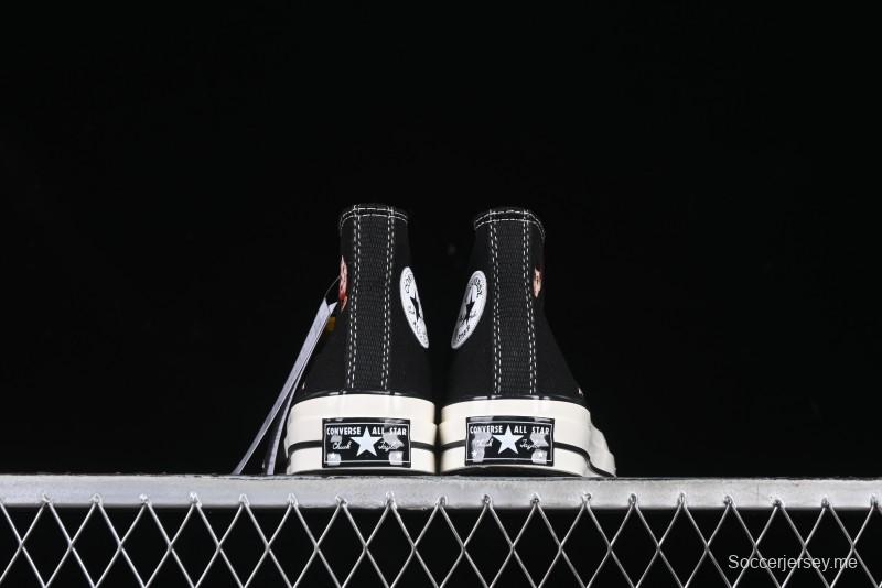 Converse Chuck 1970s High-Top Casual Canvas Sneakers with Classic Graffiti Limited Edition Three-Star Logo - 162050C