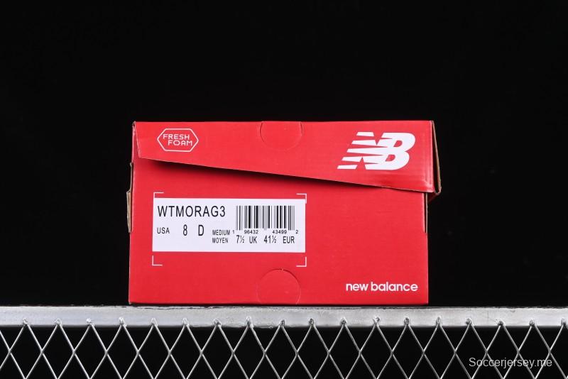 New Balance Fresh Foam X More V3TDS Low-Top Running Shoes with Durable Slip-Resistant Outsole - WTMORAG3