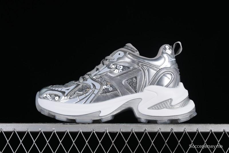 GG-CC Casual Sandals with Asymmetric Design and Cool Functional Style - 70119-3 Silver