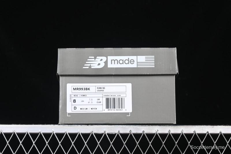 New Balance Made In USA M993 Series Classic Retro Casual Running Shoes - MR993BK