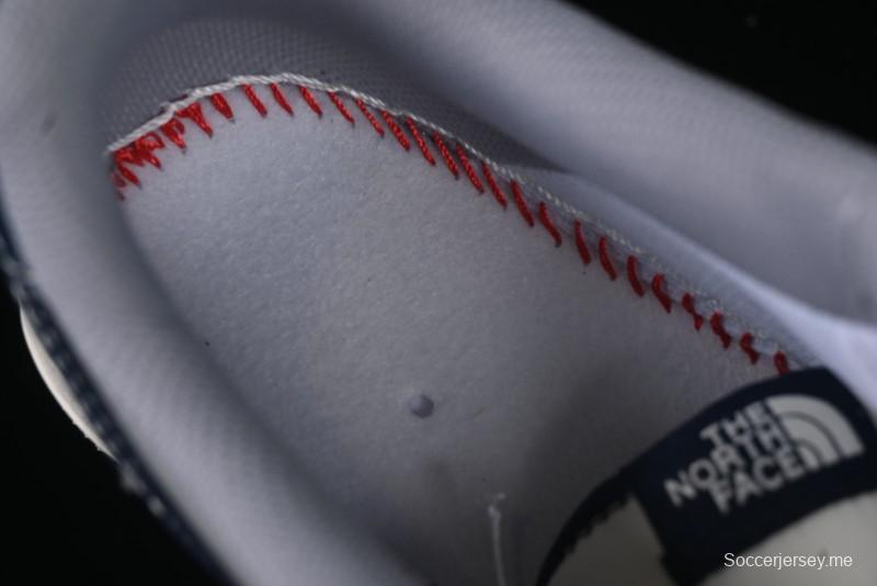 Nike Air Force 1 '07 Low The North Face Collaboration Grey Blue Double Swoosh Casual Sneakers - XS1958-520