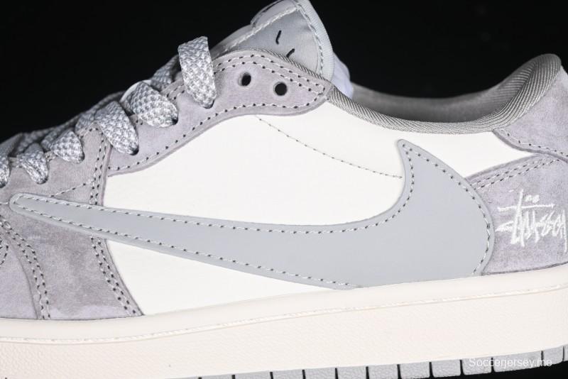 Nike Travis Scott x Fragment Design x Air Jordan 1 Low OG SP AJ1 Retro Sneakers - SJ2068-132